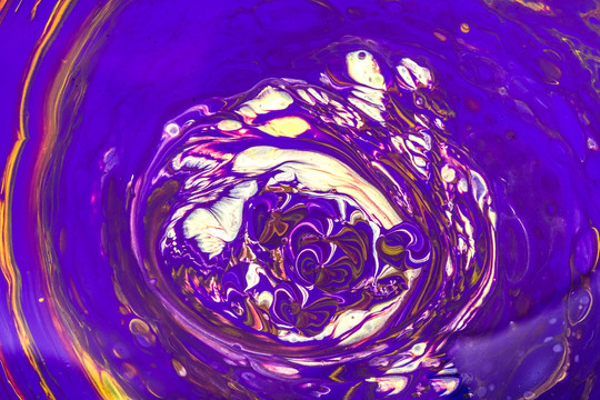 紫色梦幻流体画