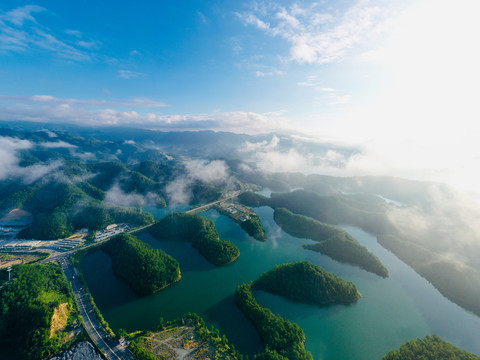 千岛湖风光航拍