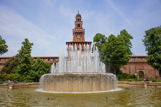 米兰城市喷泉