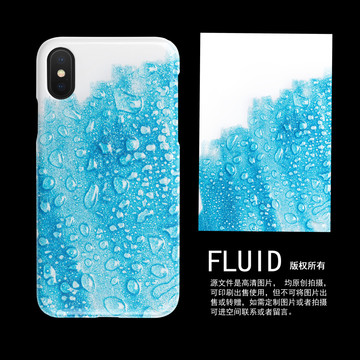 藍(lán)色海洋裝飾手機(jī)殼