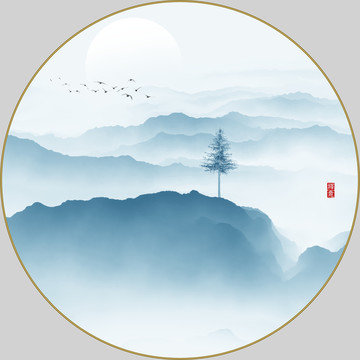水墨山水畫