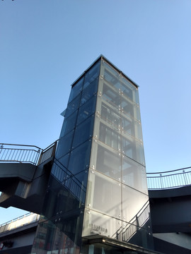 无障碍设施人行天桥电梯