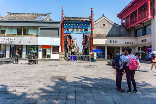 济南历史遗迹建筑风光