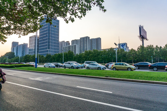 济南城市道路街景