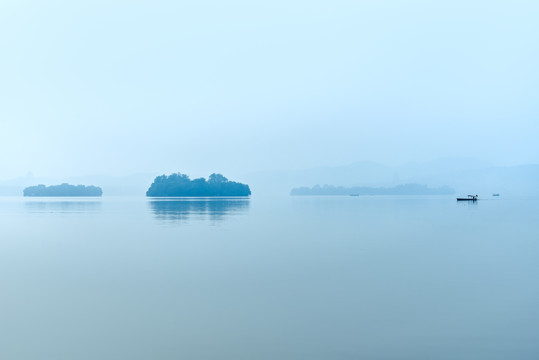 杭州西湖晨景