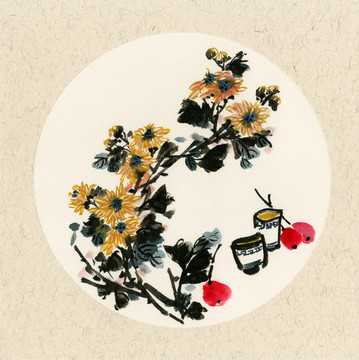國(guó)畫菊花