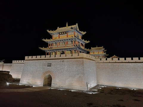 嘉峪关夜景