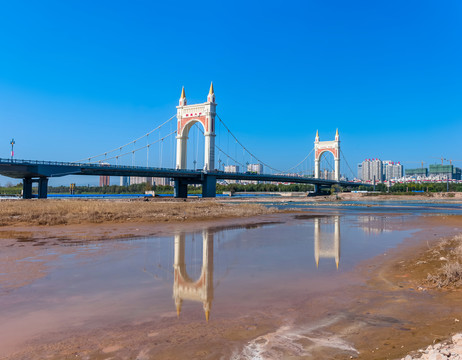 宝鸡联盟大桥全景图