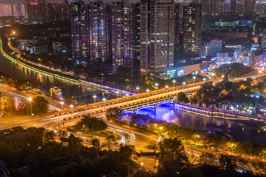 成都九眼桥夜景