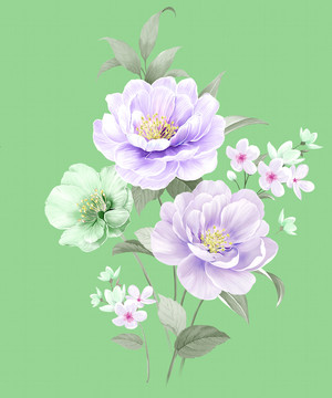 手繪花卉