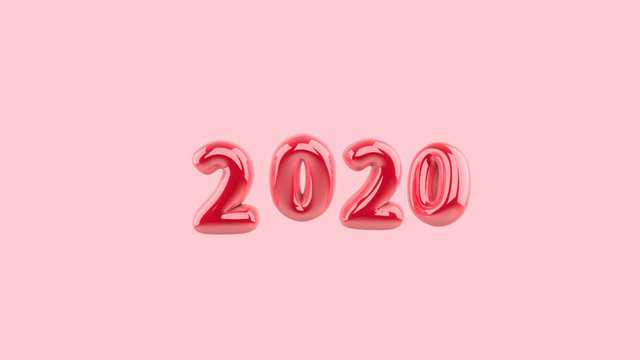 2020气球字体