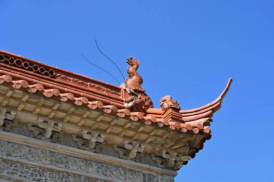 寺庙古建筑特写