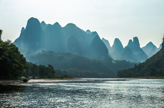 桂林山水喀斯特风景画装饰画