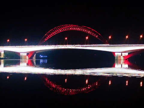 漳州市九龙江大桥夜景