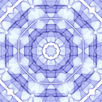 藍(lán)色立體對稱花紋