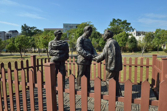 瑞金红井景区雕塑