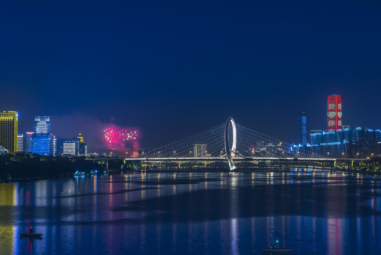 柳州白沙大桥夜景