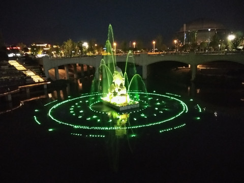 鱼形喷泉