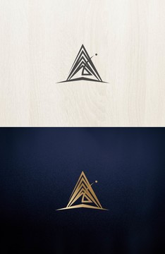 logo标志商标字体设计金字塔