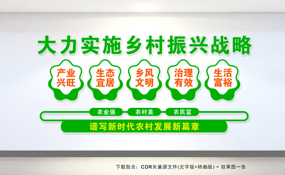農(nóng)村鄉(xiāng)村振興文化墻