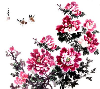 原創(chuàng)寫(xiě)意牡丹畫(huà)