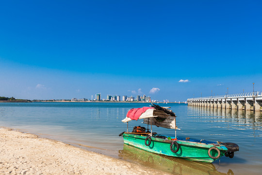 湛江滨海城市金沙湾观海长廊