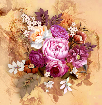 油畫(huà)花卉