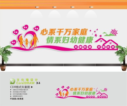 婦幼保健文化墻