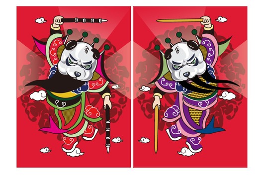 門神熊貓