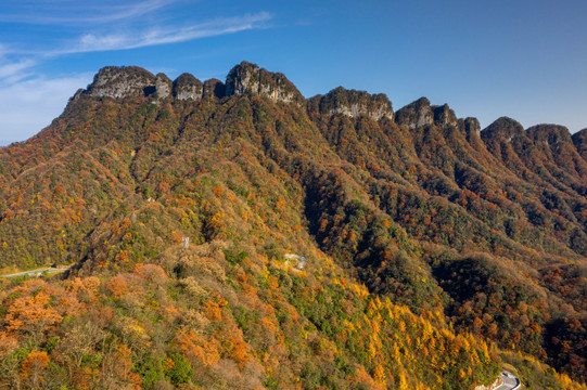 贾郭山峰从航拍