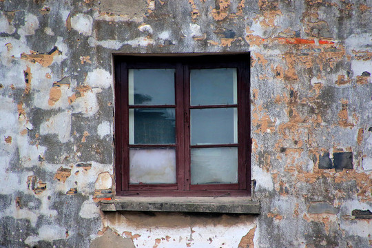 江苏苏州七里山塘古建筑窗子