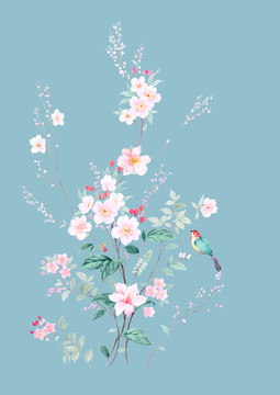 手繪花卉