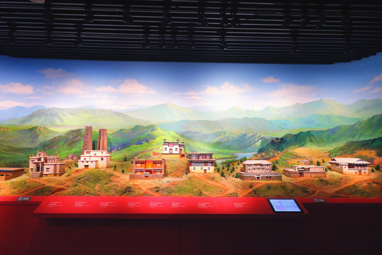 青海藏医药博物馆藏族民居模型
