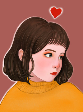 小女孩插畫(huà)