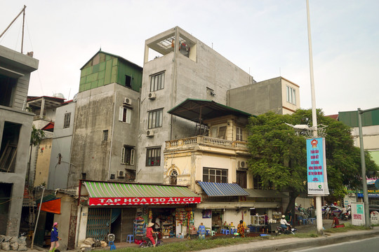 越南北越地区城镇街道