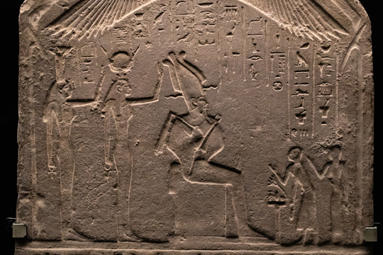 埃及文石碑刻画文字