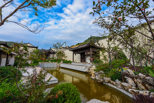 博山姚家峪禹王山居庭院