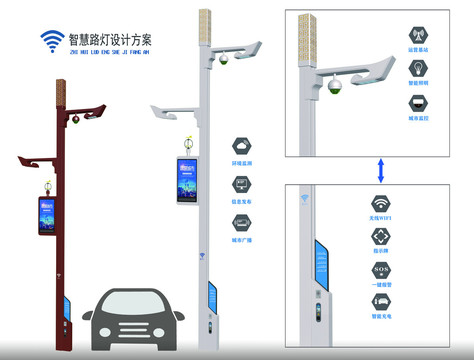 智慧路燈A智慧照明