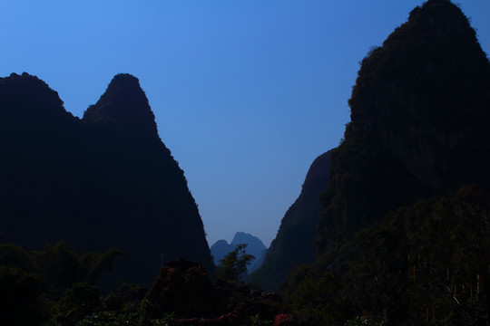 桂林阳朔山水山峰