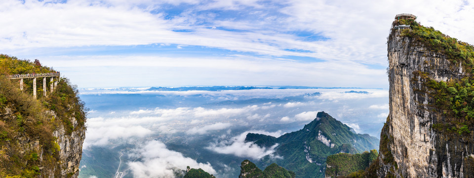 天门山全景