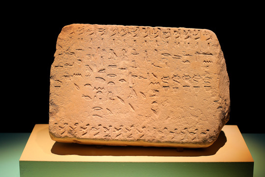 古埃及文物石雕象形文字