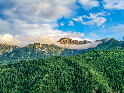 甘南迭部虎头山风光