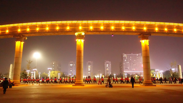 莱州市科技广场夜景