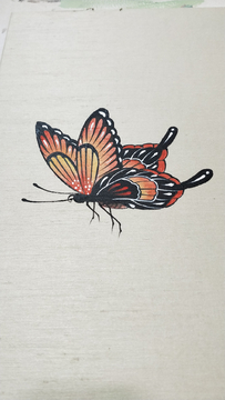工笔蝴蝶画