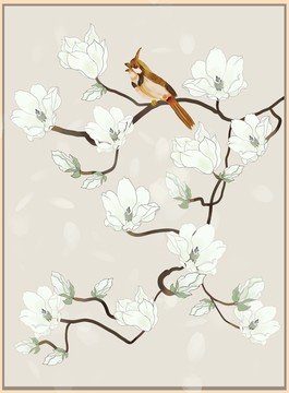 新中式掛畫中國(guó)古風(fēng)裝飾畫