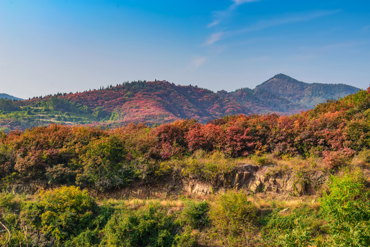 秋天山峦山峰