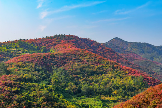 秋天山峦山峰