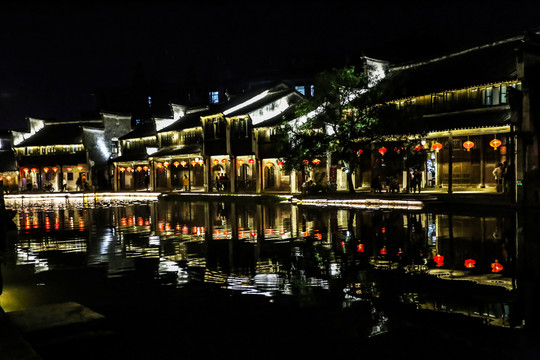 浙江南浔古镇夜景