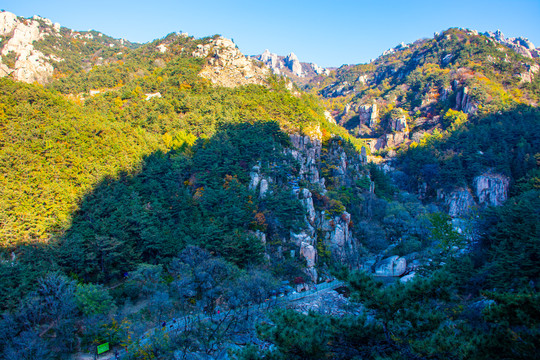 崂山北九水山谷秋色