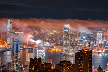 中国香港夜景